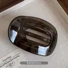 Pinza para el pelo de estampado a cuadros para mujer, nuevo modelo 2026, pinza ovalada hueca para la parte trasera de la cabeza, pinza de pico de pato grande, accesorio para el cabello de alta gama