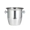 Barril de Gelo para Vinho de Gelo Espessado de Aço Inoxidável Grande Bacia de Champanhe Padrão Martelo Dupla Alça Barril de Gelo para Vinho Tinto Vinho de Gelo Barril de Gelo Doméstico Barril para Festa de Vinho