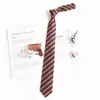 Corbata Retro Perezosa de Rayas Rojas, No Necesita Atarse, Corbata Estilo Academia JK, Decoración para Camisa de Mujer, Corbata Atada a Mano DK, Accesorio para Hombre, Moderno