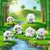 Pelúcia de Panda Fofo com Decorações DIY de Bambu Acessórios para Pendurar Carro Mesa Paisagem em Miniatura Pequenos Enfeites