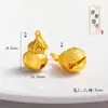 Retenção de Cor Forte Ouro Aluvial Acessórios DIY Nó de Borboleta Pulseira de Sino Pequeno Material para Contas Cabaça Tecida à Mão com Joias de Contas
