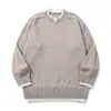 Rumeng marca moderna estilo japonês, suéter de duas peças com caimento relaxado para homens, coleção de outono, solto e versátil, adequado para casais, top de malha casual