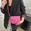 Bolso Pequeño Estilo Francés para Mujer 2026 Nuevo de Moda Texturizado Moda Correa Ancha para el Hombro Bolso de Hombro Único Bolso Cruzado