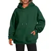 Sudadera de Venta Caliente 2025 Amazon Aliexpress Sitio Independiente con Bolsillos Laterales de Color Sólido, Mangas Caídas y Capucha, en Stock del Fabricante