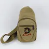 Casual Masculino Pequeno Peito Bolsa Nostálgico Lona Bolsa Esportes Masculino Bolsa Multifuncional Ao Ar Livre Crossbody Bolsa Frente Traseira Retro Vermelho Estrela
