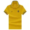 Camisa Polo Casual para Hombres Jóvenes y de Mediana Edad con Insignia Bordada, Adelgazante, Transpirable, Tejido Piqué, Camiseta Versátil de Manga Corta para Verano 3