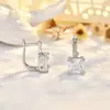Nuevos Pendientes Cuadrados de Circonita de Moda para Mujer, Diseño Geométrico, Estilo Coreano, Sencillos, Lujosos, de Gama Alta, Elegantes y con Estilo