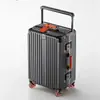 2026 Novo Modelo Mala de Viagem Mala de Mão 20 polegadas Mala da Moda Mala de Couro Mala com Rodinhas Mala Feminina com Cadeado de Senha Pequena Mala de Mão