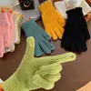 Luvas de Moda Tricotadas para o Inverno, Fofas e Quentes para Adultos, Adequadas para Ciclismo, Design de Dois Dedos Expostos, Unissex, Casais, Ano Novo, Estudantes