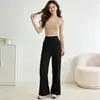Calça Esportiva Feminina Fitness Perna Reta Solta Caimento Leve Emagrecedora Cintura Alta Corrida Treino Verão Respirável Casual Fina Nova