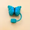 Nuevas Tapas de Popote Stanley Animales Mariposa Silicona de Grado Alimenticio Cubiertas para Popote 10mm Popote Cubiertas de Silicona Mayoreo