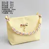 Parche autoadhesivo DIY bolsa nicho coreana color caramelo temperamento bolso niña pequeña bolso de mano para mujer sensación de alta gama
