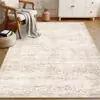 Tapete Persa Retrô, Tapete Boêmio para Sala de Estar, Tapete para Mesa de Centro e Sofá, Imitação de Caxemira, Base Lavada Tapete de Cabeceira, Atacado