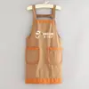 Avental de desenho animado resistente à água para cozinhar na cozinha, roupa de trabalho resistente a manchas com logotipo impresso, adequado para catering, trabalho e venda ambulante, unissex