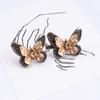 Botón Mariposa para Ajustar la Cintura con Tachuelas de Pedrería, Desmontable, Botón para Ajustar la Cintura sin Coser ni Clavar, Herramienta Reductora de Talla de Cintura