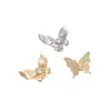 Miçangas Espaçadoras Borboleta com Furo para Fio, Zircônia Preserva-Cor Preenchida com Ouro 14K, Miçangas Artesanais para Pulseira DIY, Colar, Acessórios de Joias Pérola