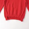 Ins Roupa Feminina Atacado Estilo Europeu e Americano Transfronteiriça Outono Nova Chegada Gola Meia Alta Assimétrica Malha Vermelha 2142107