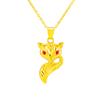Tendencia de moda Colgante de zorro dorado Vietnam oro Moneda europea chapado en oro joyería de oro damas imitación oro Colgante de zorro al por mayor