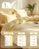 Juego de Cama Desechable para Viaje Gu Xu Hotel, Sábana, Funda de Edredón, Funda de Almohada, Funda de Colcha, Juego de Cuatro Piezas, Portátil, Anti-Suciedad, Ropa de Cama para Viaje