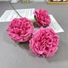 Flores Artificiales 3 Peonías Austin Grandes Camelia Ceremonia de Boda Auditorio de Bodas Arreglo Floral Suave Flor de Seda Decorativa