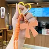 Accesorios de Llavero de Cuero con Lazo Populares Transfronterizos, Llavero Exquisito Estilo Ins para Bolsos de Pareja, Adorno Colgante para Coche