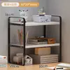 Estante de Almacenamiento Doméstico Sencillo, Estantería, Estante de Almacenamiento en Capas para Encimera de Cocina, Estante de Almacenamiento para Cosméticos, Estantería Multifuncional