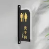 Señales Acrílicas para Baños de Hombres y Mujeres, Señales para Puertas de Baños de Hoteles y Restaurantes, Señales de Baño de Doble Cara