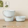 Juego de Lavabo y Cubo para el Hogar para Dormitorio Estudiantil, Cubo de Baño Portátil de Moda, Cubo Grande para Almacenamiento de Agua, Cubo Multifuncional al por Mayor