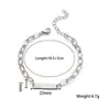 Joyería de Moda Transfronteriza Europea y Americana Pulsera de Acero de Titanio para Mujer Joyería de Acero Inoxidable de Lujo Ligero de Gama Alta Pulsera Personalizada para Mujer