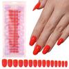 Unhas Vestíveis Cor Sólida Brilhantes Removíveis Caixa com 120 Peças Unhas Pré-moldadas Vestíveis Patch de Unha Postiça Manicure