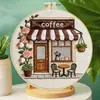 Floristería, Cafetería, Paquete de Materiales para Producto Semi-Terminado de Bordado, Decoración de Escritorio para el Hogar, Suministro Directo del Fabricante, Personalización Transfronteriza