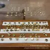 Cuentas Espaciadoras de Diamantes de Imitación de Cobre Puro para Juego Antiguo y Uso Diario, Accesorios Versátiles, Espaciadores para Pulseras DIY, Colgantes para Tejido de Cuerda, Accesorios Creativos