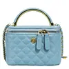 Bolso de Mano Nuevo de Comercio Exterior con Sencillo Patrón de Rombos, Bolso de Hombro con Cadena, Bolso Cruzado de Moda Versátil de Nicho para Mujer