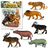 Juguete Educativo de Simulación de Animales y Dinosaurios para Niños, Adornos para Maquetas de Mesa de Arena, Set de Juguetes de Educación Temprana de Venta Caliente Transfronteriza