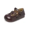 Zapatos de Cuero para Niñas, Nuevos Modelos de Primavera y Otoño, Zapatos de Bebé para Niños, Zapatos de Princesa Modernos, Mocasines de Estilo Británico, Zapatos Individuales para Bebés Niñas