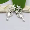Joias DIY quentes feitas à mão nova moda pulseira vintage pingente de flor dupla pendurada pássaro videira pingente atacado
