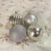 Decorações Populares de Natal Transfronteiriças Conjunto de Bolas de Natal de 5/6/8cm Bolas Coloridas Bolas de Plástico Galvanizadas Enfeites para Árvore de Natal