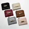 Cartera Nueva Corta para Mujer Transfronteriza, Color Sólido Simple, Bordado Vintage de Alta Gama, Cartera para Mujer con 70% de descuento, Al por Mayor en Stock