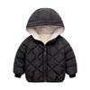 Jaqueta acolchoada de algodão infantil para baixo outono e inverno para meninos de lã forrada de lã espessa jaqueta casaco estilo ocidental roupas de inverno Nova Moda
