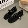 Zapatos Mary Jane Calados de Verano 2026 Transpirables de Una Correa Sandalias Planas Malla Transpirable de Comercio Exterior Zapatos para Mujer Venta al por Mayor