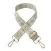 Nueva correa de hombro ancha de jacquard de color de 3,8 cm, ajustable, bandolera larga, accesorios para bolso, correa de repuesto