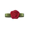 En stock flores de rosa de cinta de hoja plana de 2 mm accesorios de ropa Lolita lencería pequeños accesorios mini rosas