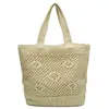 Bolso Nuevo de Paja Hueca para Mujer, Bolso Versátil Tejido a Mano, Bolso Tote de Hombro de Gran Capacidad, Bolso de Playa para Vacaciones en la Costa