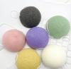 Konjac Semente de Noz Limpeza Facial Pele Macia Amiga da Pele Limpeza Profunda Forma de Gota Natural Ambiental Liofilizado