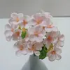 Flor de boda rosa, flor de seda, decoración de boda, hortensia falsa, flor de peonía rosa claro, floricultura