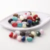 Contas de Resina Olho de Gato Juba 8x11mm Coloridas Ovais Furo Reto Contas Soltas Acessórios para Pulseira Colar Brincos Atacado