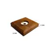 Luz de Noche Táctil de Madera DIY Base Acrílica Luminosa Luz de Noche de Madera de Caucho Base Luminosa LED Modelo de Carga