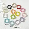 Vários Estilos de Presilhas de Mola Cravejadas de Diamantes, Chaveiros Coloridos Pintados, Presilhas de Brinquedo DIY Feitas à Mão em Cores Doces e Peças de Acessório