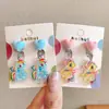 Clip de oreja de Kulomi Clip de oreja para niños Dibujo animado Sin agujeros en las orejas Pendientes anti-dolor para niñas Pendientes de niña Pequeña joyería Clip de oreja