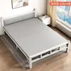 Cama plegable cama individual hogar simple oficina cuidado de acompañamiento descanso para el almuerzo cama de tablero de madera casa de alquiler cama de hierro para adultos
